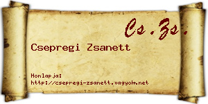 Csepregi Zsanett névjegykártya